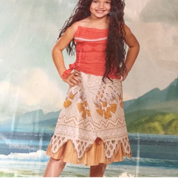 Halloween Moana Costume NWT Medium 7-8 - Picture 1 of 8